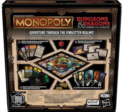 Настільна гра Monopoly Dungeons & Dragons: Honor Among Thieves (Монополія D&D: Честь злодіїв)