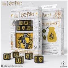 Набор кубиков с мешочком Harry Potter. Hufflepuff Dice & Pouch (5 шт.)
