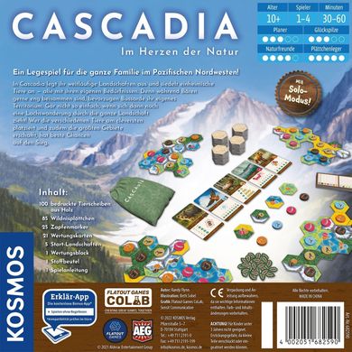 Настольная игра Cascadia - DE (Каскадія, Німецькою)