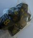 Набір кубиків (7 шт.) темно-коричневий із золотими цифрами (Opaque Dark Brown with Gold Numbers Dice Set) - 4