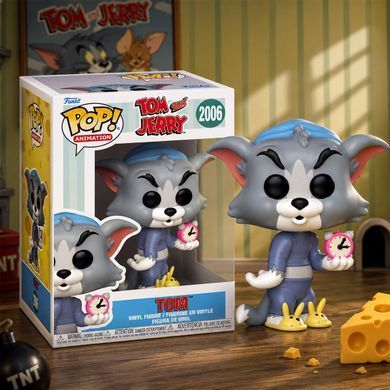 Ігрова фігурка Funko POP! серії Том і Джеррі S4 - Том з будильником