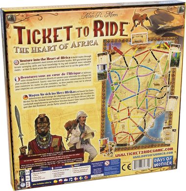 Настільна гра Ticket to Ride: The Heart of Africa (Квиток на потяг: Серце Африки)