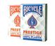 Карты игральные Bicycle Prestige Rider Back 100% Plastic Jumbo (red/blue) - 1