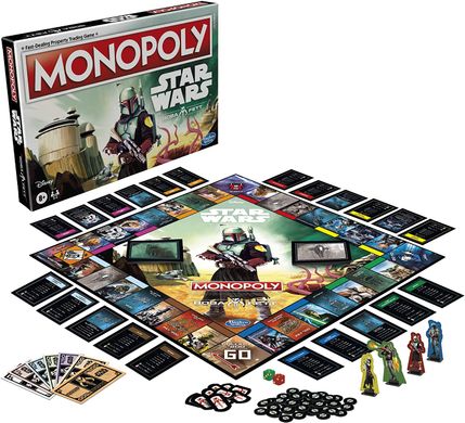 Настольная игра Monopoly: Star Wars Boba Fett Edition (Монополія: Зоряні Війни Бобба Фетт)
