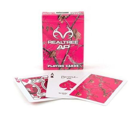 Карты игральные Bicycle REALTREE AP (pink)