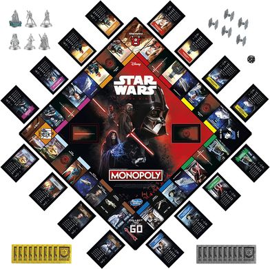 Настільна гра Monopoly: Star Wars Dark Side (Монополія Зоряні Війни: Темна сторона)