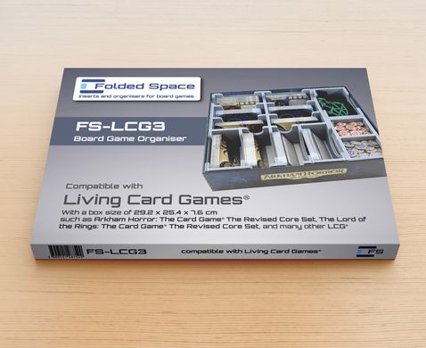 Органайзер Living Card Games 3, box size of 25.4 x 29.2 x 7.6 cm Folded Space