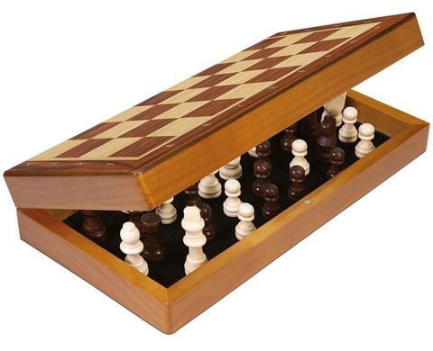 Настольная игра Шахматы деревянные в складном ящике (Chess)