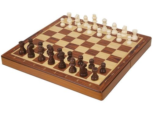 Настольная игра Шахматы деревянные в складном ящике (Chess)
