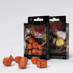 Набір кубиків Dragon Slayer Red & orange Dice Set (7 шт.)