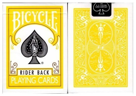 Карты игральные Bicycle Rider Back (Yellow)