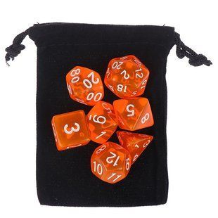 Набор кубиков D00, D4, D6, D8, D10, D12, D20 (Orange)