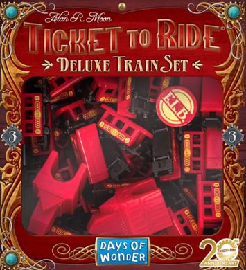 Промонабор для игры Билет на поезд 3 (красный) (Ticket to Ride: 20th Anniversary Deluxe Train Set)