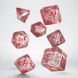Набір кубиків Elvish Translucent & red Dice Set (7 шт.) - 2