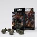 Набір кубиків Dragons Bottle-green & gold Dice Set (7 шт.) - 1