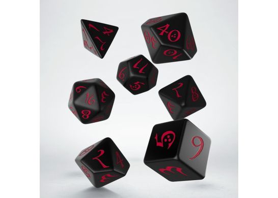 Набор кубиков Classic RPG Black & Red Dice Set (7 шт.)