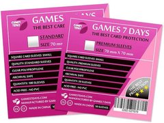 Протектори для карт Games7Days (70 х 70 мм, Square Small, 50 шт.) (PREMIUM)