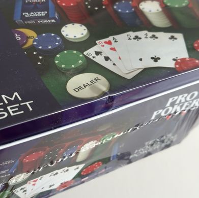 Набір для гри в покер «Техаський Холдем» у жестяній коробці УЦІНКА